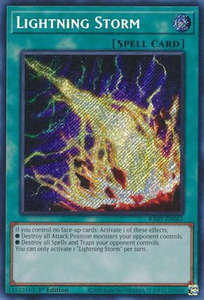 Lightning Storm (Secret Rare)  [RA01-EN061] 1st Edition