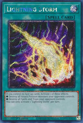 Lightning Storm (Platinum Secret Rare)  [RA01-EN061] 1st Edition