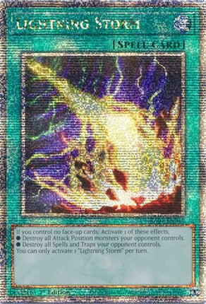 Lightning Storm (Quarter Century Secret Rare)  [RA01-EN061] 1st Edition