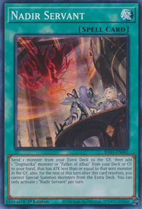 Nadir Servant (Super Rare) [RA01-EN062] 1st Edition