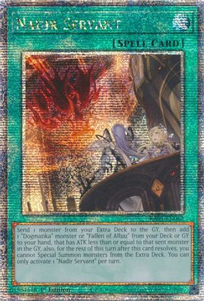 Nadir Servant (Quarter Century Secret Rare)  [RA01-EN062] 1st Edition