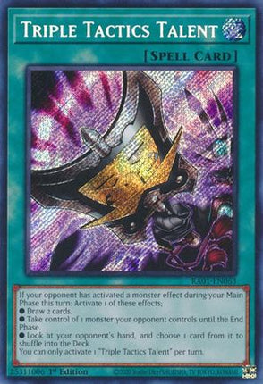 Triple Tactics Talent [RA01-EN063] Secret Rare