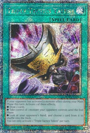 Triple Tactics Talent (Quarter Century Secret Rare)  [RA01-EN063] 1st Edition