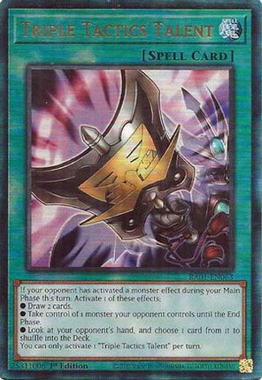Triple Tactics Talent (PUR) (Prismatic Ultimate Rare) [RA01-EN063] 1st Edition