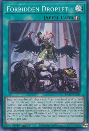 Forbidden Droplet (Super Rare) [RA01-EN064] 1st Edition