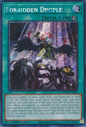 Forbidden Droplet (Platinum Secret Rare)  [RA01-EN064] 1st Edition