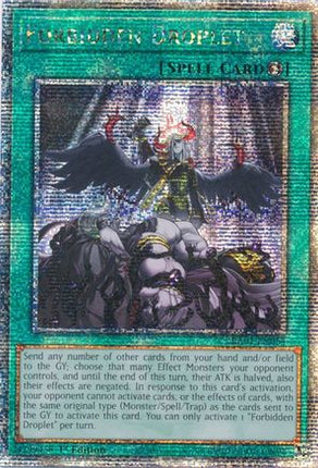 Forbidden Droplet (Quarter Century Secret Rare)  [RA01-EN064] 1st Edition