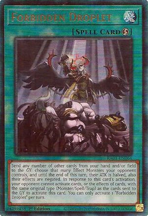 Forbidden Droplet (PUR) (Prismatic Ultimate Rare) [RA01-EN064] 1st Edition