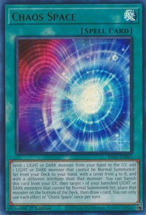 Chaos Space (UR) (Ultra Rare) [RA01-EN065] 1st Edition