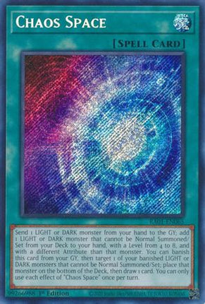 Chaos Space (Secret Rare)  [RA01-EN065] 1st Edition