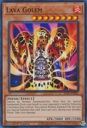 Lava Golem (Super Rare) [RA01-EN001] 1st Edition