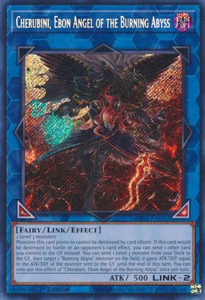 Cherubini, Ebon Angel of the Burning Abyss (Secret Rare)  [RA01-EN042] 1st Edition