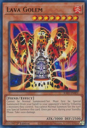 Lava Golem (UR) (Ultra Rare) [RA01-EN001] 1st Edition