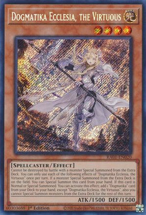 Dogmatika Ecclesia, the Virtuous (Secret Rare)  [RA01-EN020] 1st Edition