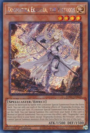 Dogmatika Ecclesia, the Virtuous (Platinum Secret Rare)  [RA01-EN020] 1st Edition