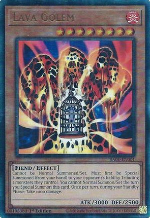 Lava Golem (PUR) (Prismatic Ultimate Rare) [RA01-EN001] 1st Edition
