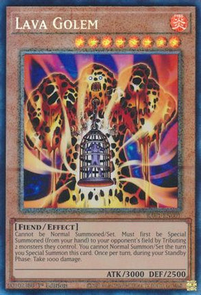Lava Golem (PCR) (Prismatic Collector's Rare) [RA01-EN001] 1st Edition