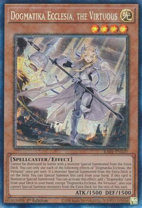 Dogmatika Ecclesia, the Virtuous (PCR) (Prismatic Collector's Rare) [RA01-EN020] 1st Edition