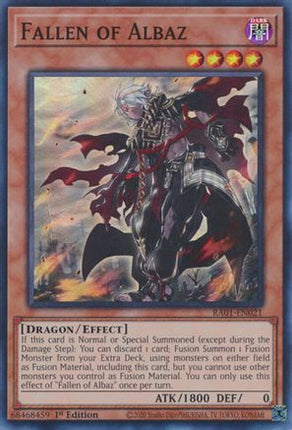 Fallen of Albaz (Super Rare) [RA01-EN021] 1st Edition