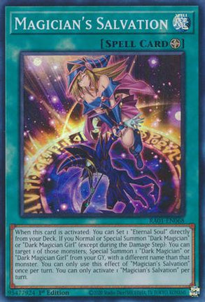 Magician's Salvation (Super Rare) [RA01-EN068] 1st Edition