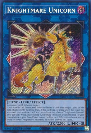 Knightmare Unicorn (Alternate Art) (Secret Rare)  [RA01-EN043] 1st Edition