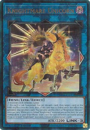 Knightmare Unicorn (Alternate Art) (PUR) (Prismatic Ultimate Rare) [RA01-EN043] 1st Edition