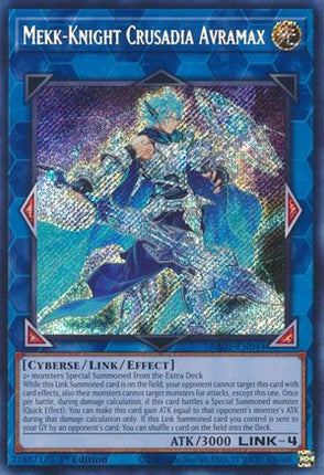 Mekk-Knight Crusadia Avramax (Secret Rare)  [RA01-EN044] 1st Edition
