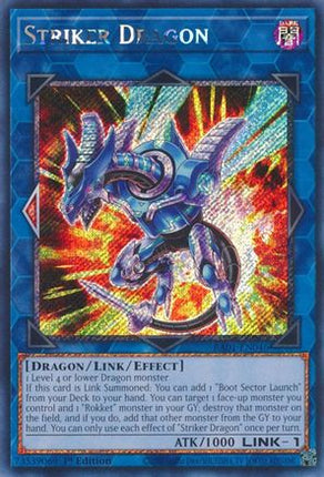 Striker Dragon (Platinum Secret Rare)  [RA01-EN046] 1st Edition