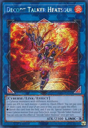 Decode Talker Heatsoul (Platinum Secret Rare)  [RA01-EN048] 1st Edition