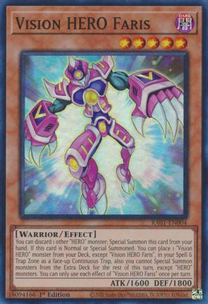 Vision HERO Faris (Super Rare) [RA01-EN004] 1st Edition