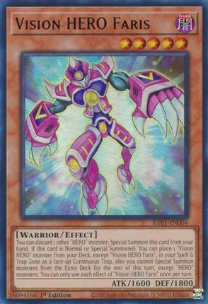 Vision HERO Faris (UR) (Ultra Rare) [RA01-EN004] 1st Edition