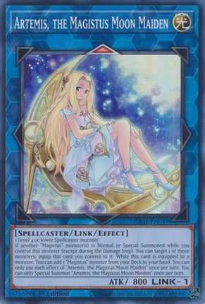Artemis, the Magistus Moon Maiden (Super Rare) [RA01-EN049] 1st Edition