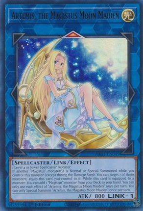 Artemis, the Magistus Moon Maiden (UR) (Ultra Rare) [RA01-EN049] 1st Edition