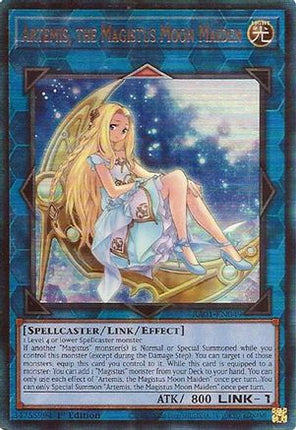 Artemis, the Magistus Moon Maiden (PUR) (Prismatic Ultimate Rare) [RA01-EN049] 1st Edition