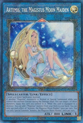 Artemis, the Magistus Moon Maiden (PCR) (Prismatic Collector's Rare) [RA01-EN049] 1st Edition