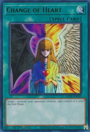 Change of Heart (UR) (Ultra Rare) [RA01-EN050] 1st Edition