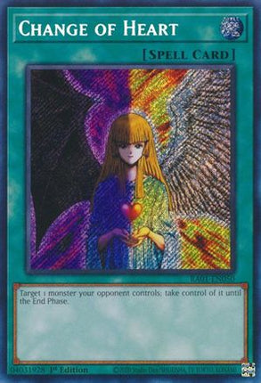 Change of Heart (Secret Rare)  [RA01-EN050] 1st Edition