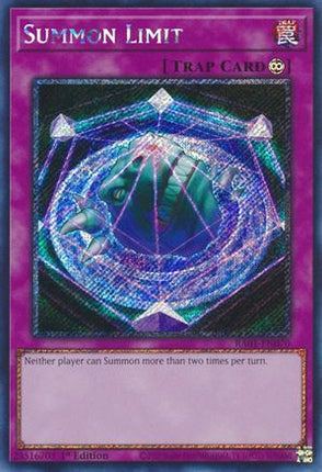 Summon Limit (Platinum Secret Rare)  [RA01-EN070] 1st Edition