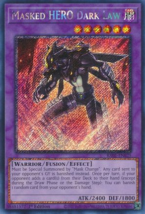 Masked HERO Dark Law [RA01-EN025] Platinum Secret Rare