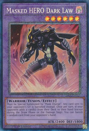 Masked HERO Dark Law (PCR) (Prismatic Collector's Rare) [RA01-EN025] 1st Edition