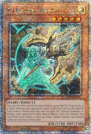Artifact Lancea (Quarter Century Secret Rare)  [RA01-EN006] 1st Edition