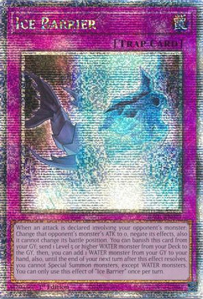 Ice Barrier (Quarter Century Secret Rare)  [RA01-EN071] 1st Edition
