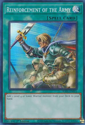 Reinforcement of the Army (Super Rare) [RA01-EN051] 1st Edition
