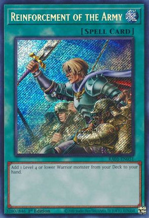 Reinforcement of the Army (Secret Rare)  [RA01-EN051] 1st Edition
