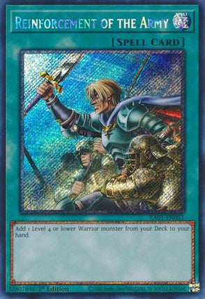 Reinforcement of the Army (Platinum Secret Rare)  [RA01-EN051] 1st Edition