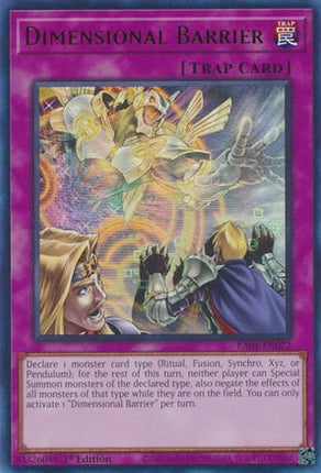 Dimensional Barrier (UR) (Ultra Rare) [RA01-EN072] 1st Edition