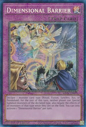 Dimensional Barrier (PCR) (Prismatic Collector's Rare) [RA01-EN072] 1st Edition