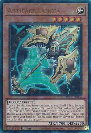 Artifact Lancea (PUR) (Prismatic Ultimate Rare) [RA01-EN006] 1st Edition