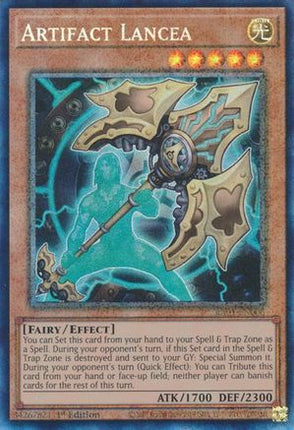 Artifact Lancea (PCR) (Prismatic Collector's Rare) [RA01-EN006] 1st Edition