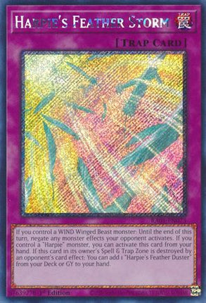 Harpie's Feather Storm (Platinum Secret Rare)  [RA01-EN073] 1st Edition